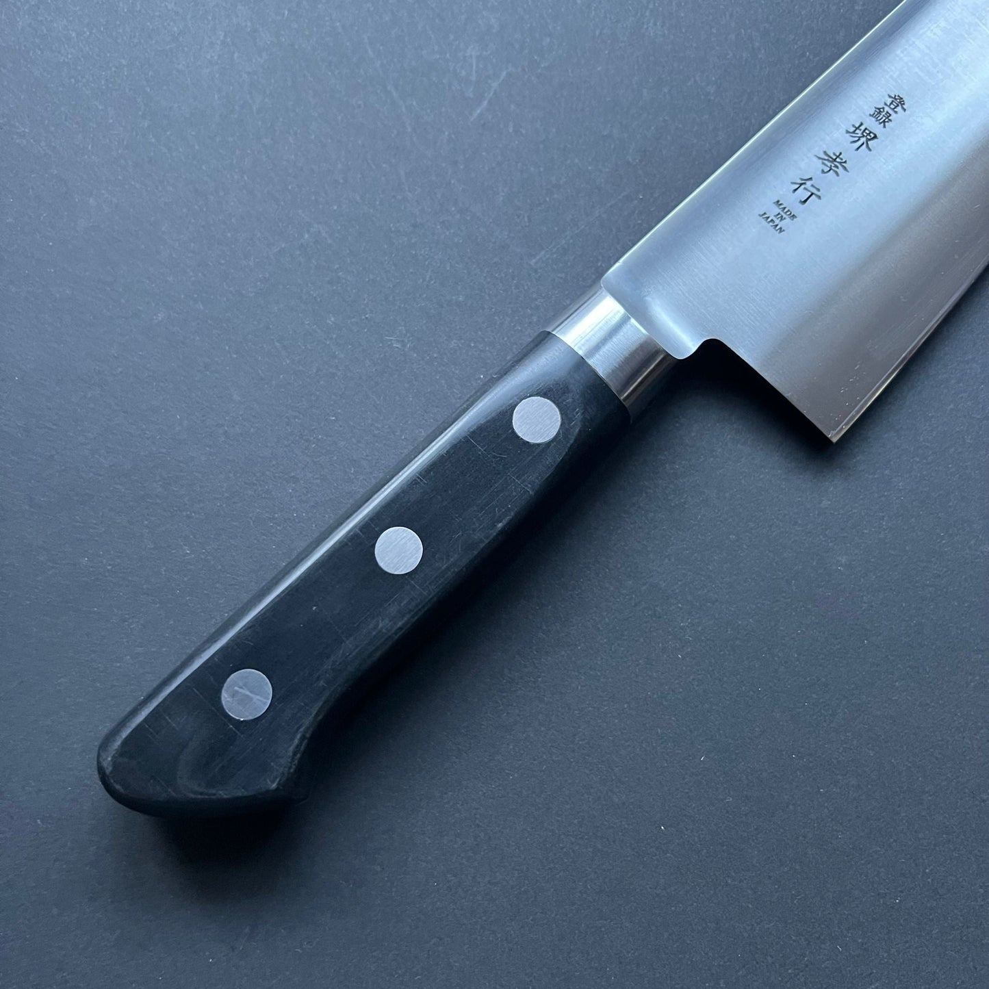 Double bevel Deba knife, SK carbon mono steel, polished finish - Sakai Takayuki