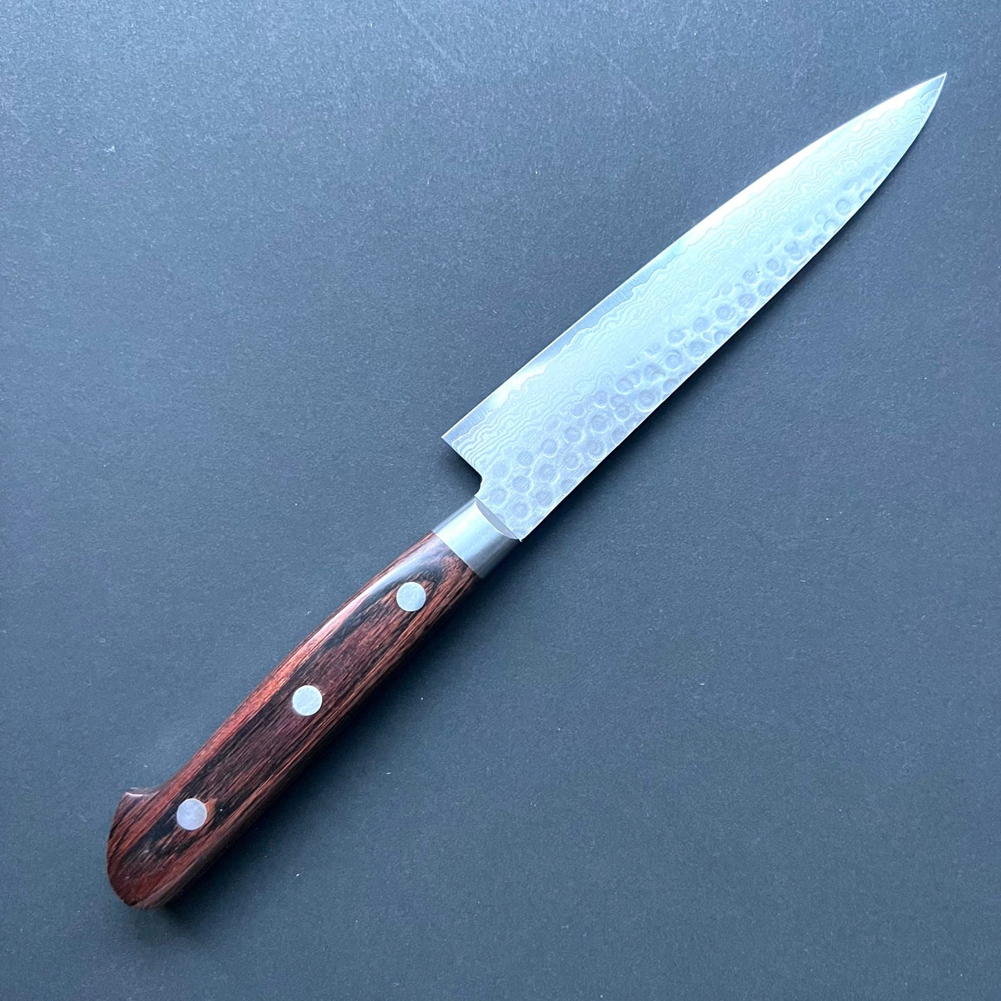 Pairing knife, VG10, damascus and tsuchime finish - Ohishi