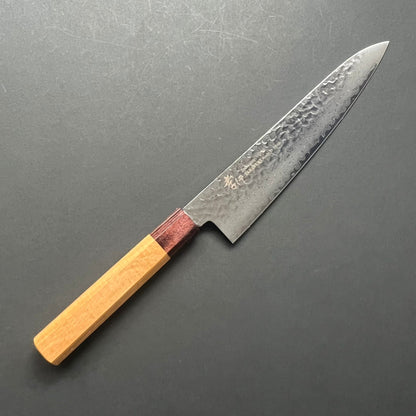Gyuto knife, VG10 stainless steel, Damascus Tsuchime finish, Wa handle - Sakai Takayuki