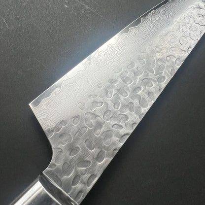 Kengata Santoku knife, VG10 stainless steel, Damascus Tsuchime finish - Sakai Takayuki