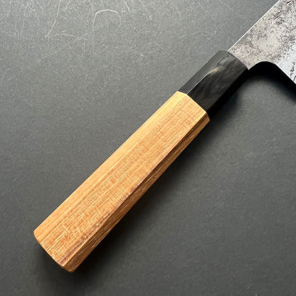 Gyuto knife, Aogami 2 carbon steel with iron cladding, damascus nashiji finish, Inazuma range - Hatsukokoro