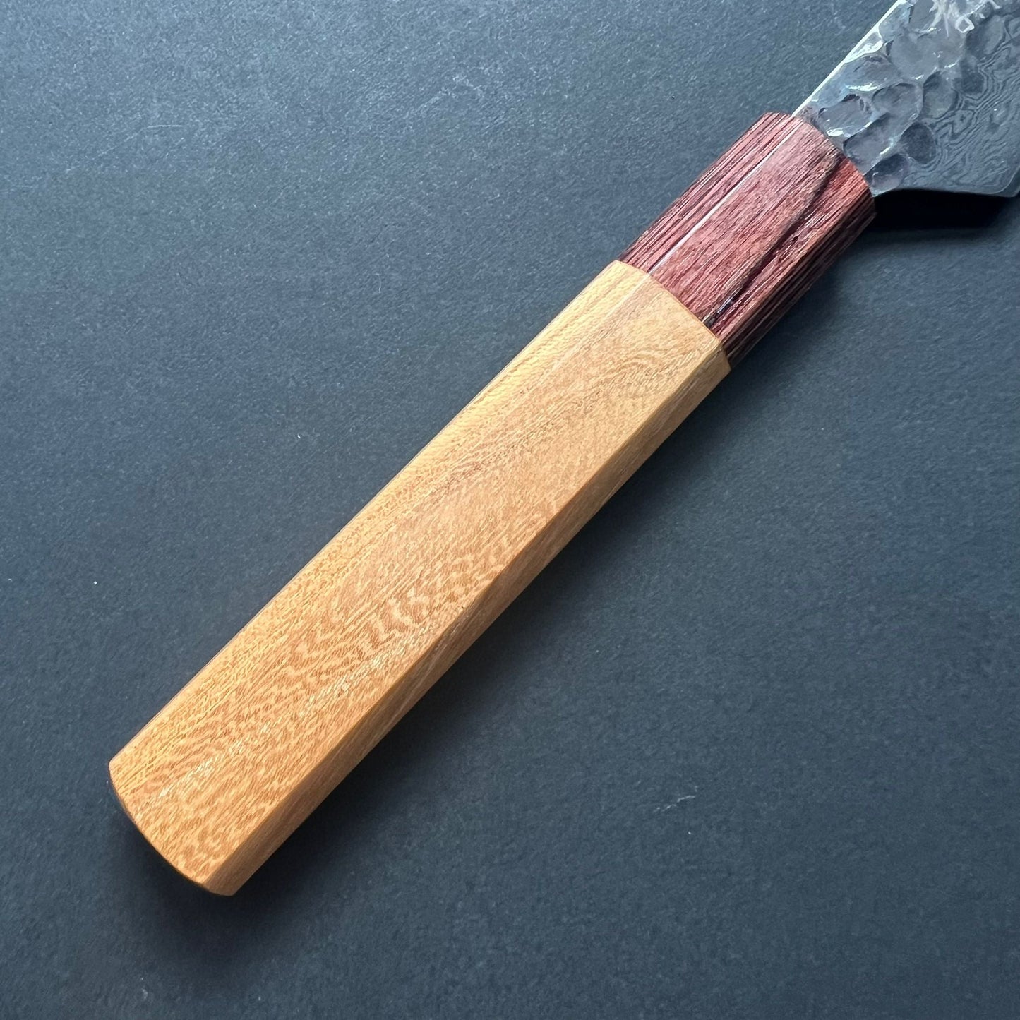 Petty / Steak knife, VG10 stainless steel, Damascus Tsuchime finish, Wa handle - Sakai Takayuki
