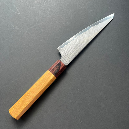 Honesuki knife, VG10 stainless steel, Damascus Tsuchime finish, Wa handle - Sakai Takayuki