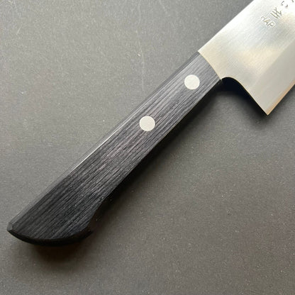 Santoku knife, HAP40 powder steel, western handle, polished finish - Gihei