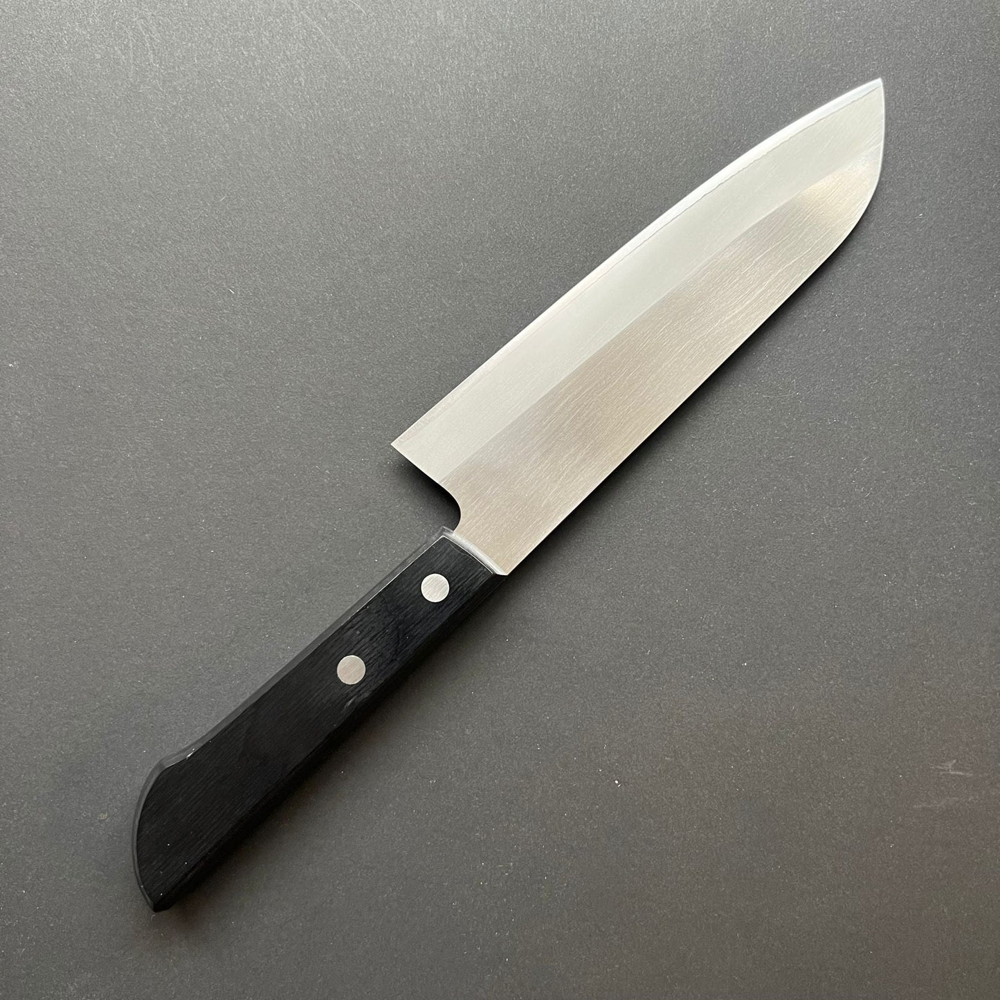 Santoku knife, HAP40 powder steel, western handle, polished finish - Gihei