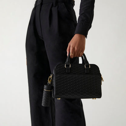Kith Women Monogram Cylinder Pouch - Black