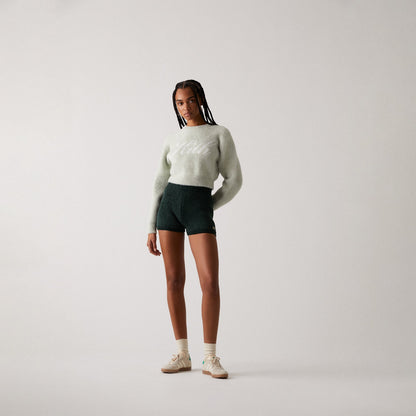 Kith Women Mica Mohair Logo Sweater - Pebble