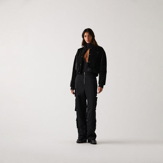 Kith Women Landry II Cropped Bomber - Black