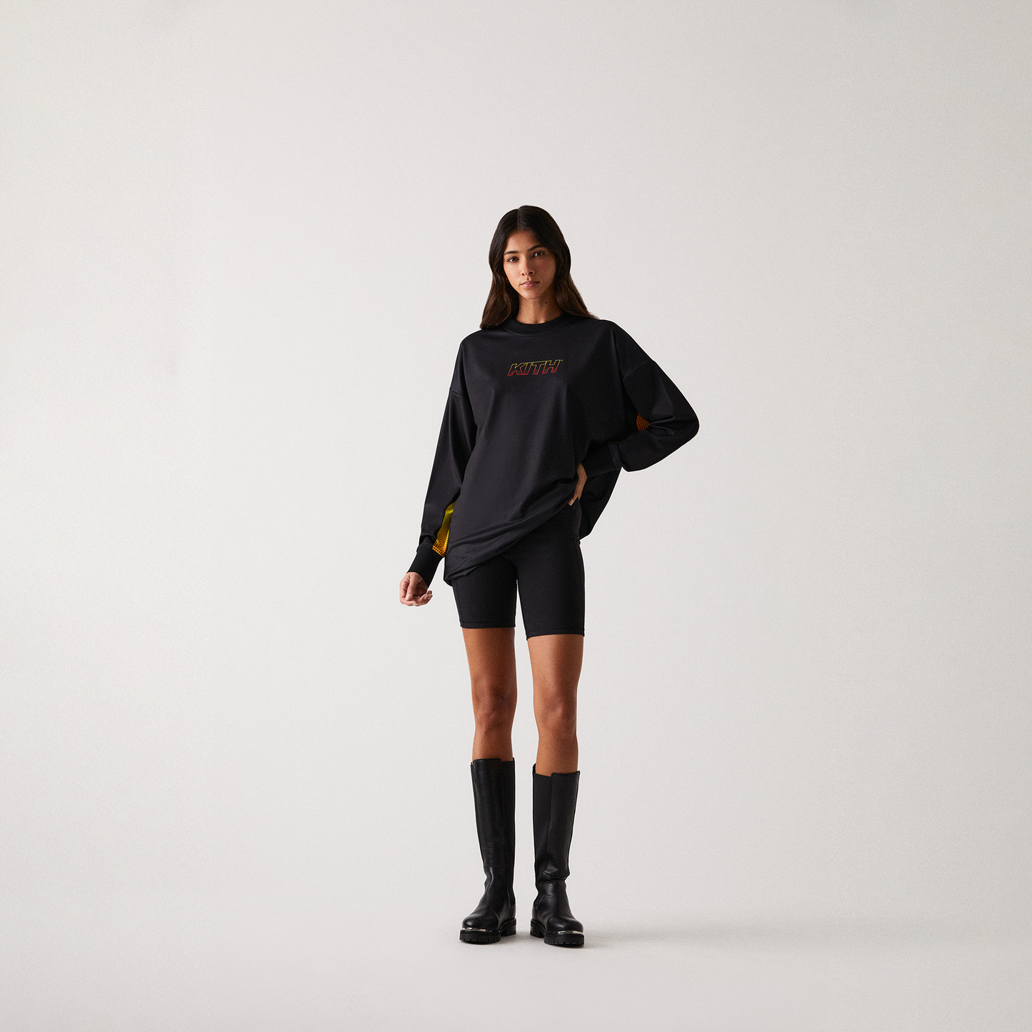 Kith Women Ridley Speed Logo Long Sleeve - Black
