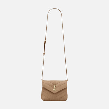 Saint Laurent YSL Minibag Mono With Suede - Taupe