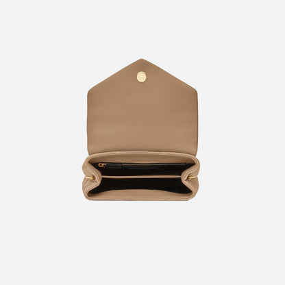Saint Laurent YSL Minibag Mono With Suede - Taupe