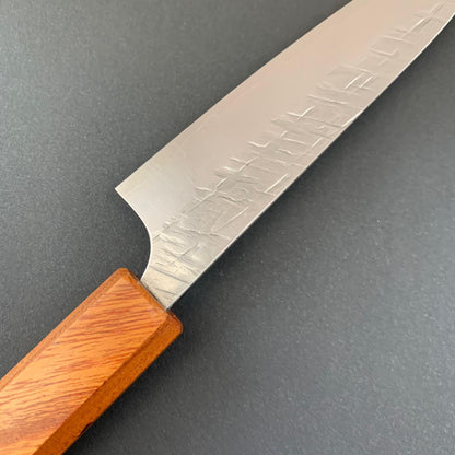 Petty knife, Cobalt special powder steel, tsuchime finish, mono keyaki handle - Yu Kurosaki