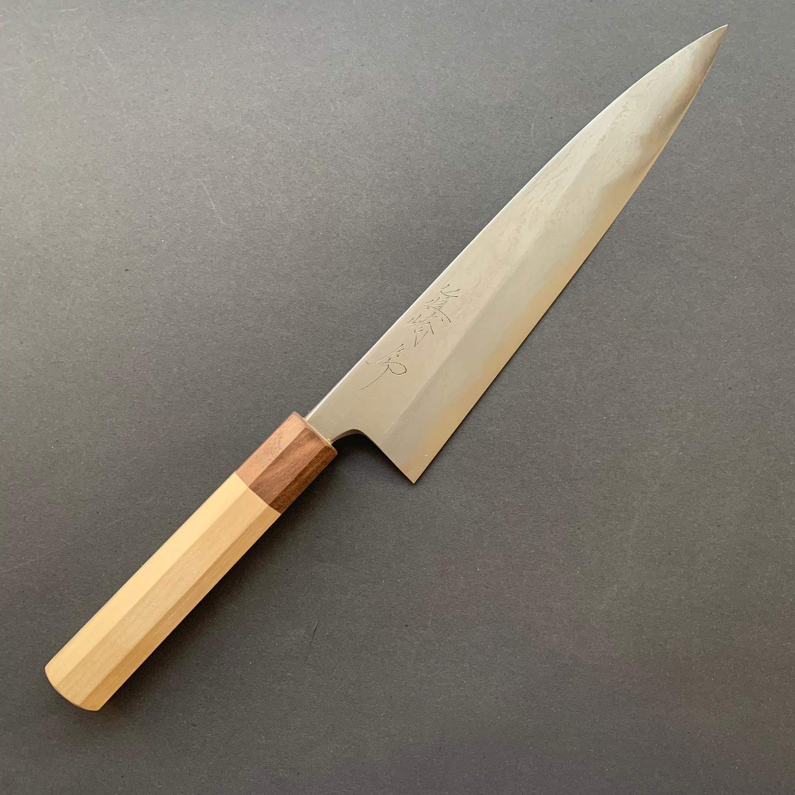 Gyuto knife, Aogami 1, forge welded damascus series - Naoki Mazaki