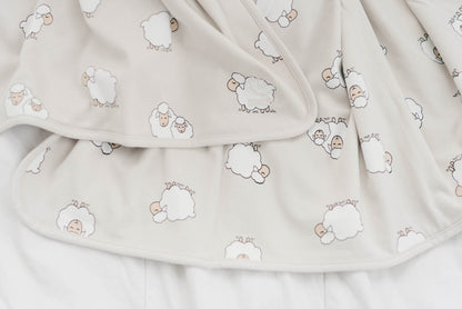 Toddler Blanket, 4 Season® Merino Wool & Organic Cotton Blanket, 52.5" x 40", Sheep