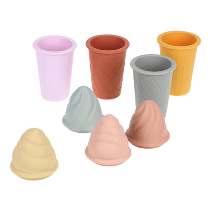 Silicone Ice Cream Beach Toy Set