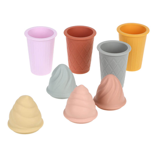 Silicone Ice Cream Beach Toy Set