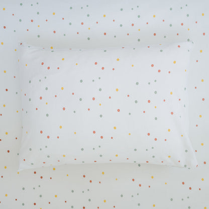 Ecolino® Pillowcase, 100% Organic Cotton, 2 Pack, Oat + Dots