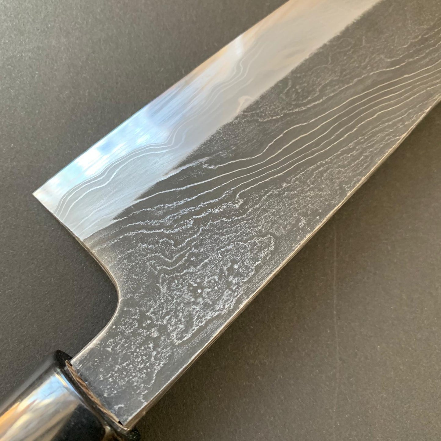 Santoku knife, Shirogami 2, Unryu Range Damascus finish - Tsukasa Hinoura