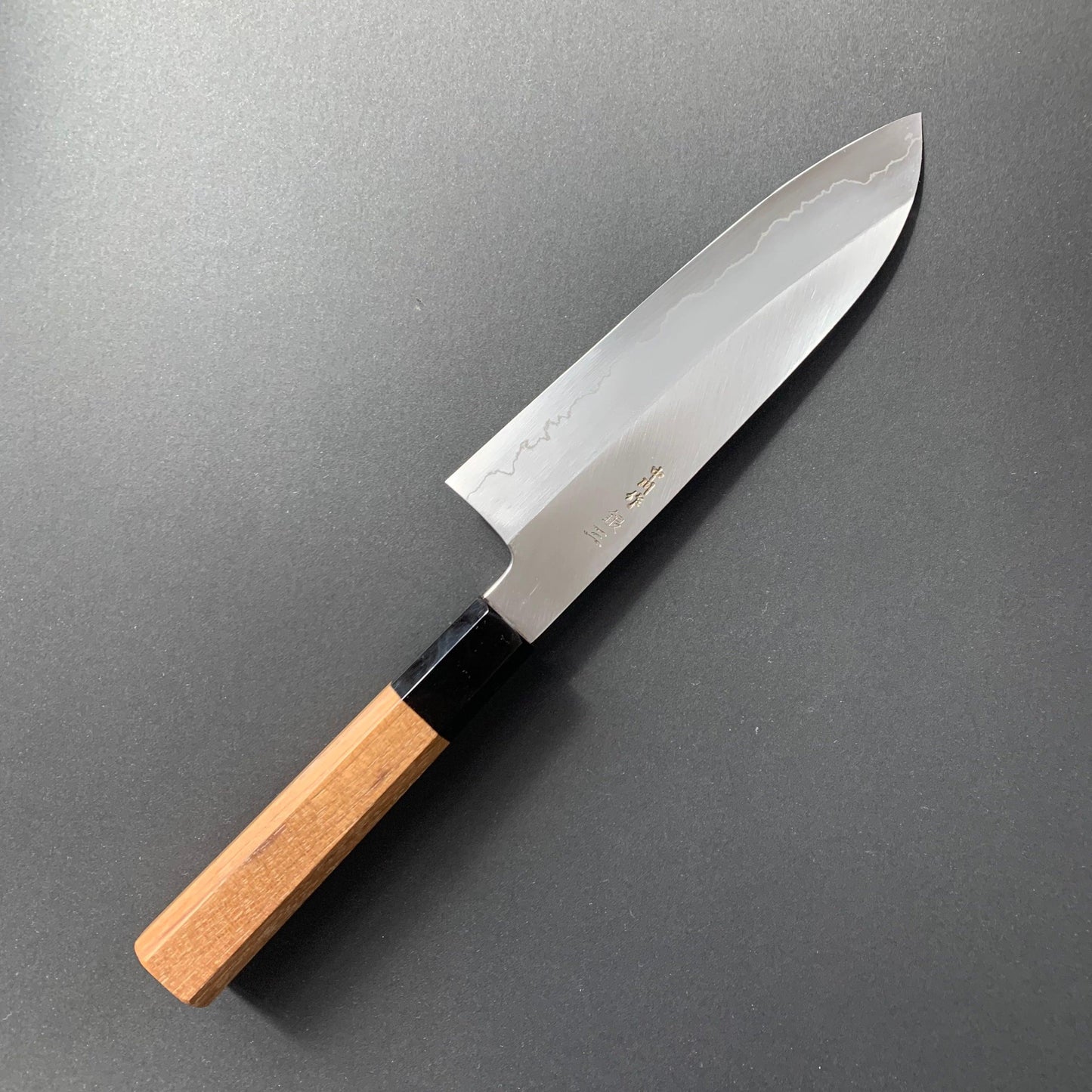 Santoku knife, Ginsan stainless steel, polished finish - Nakagawa Hamono
