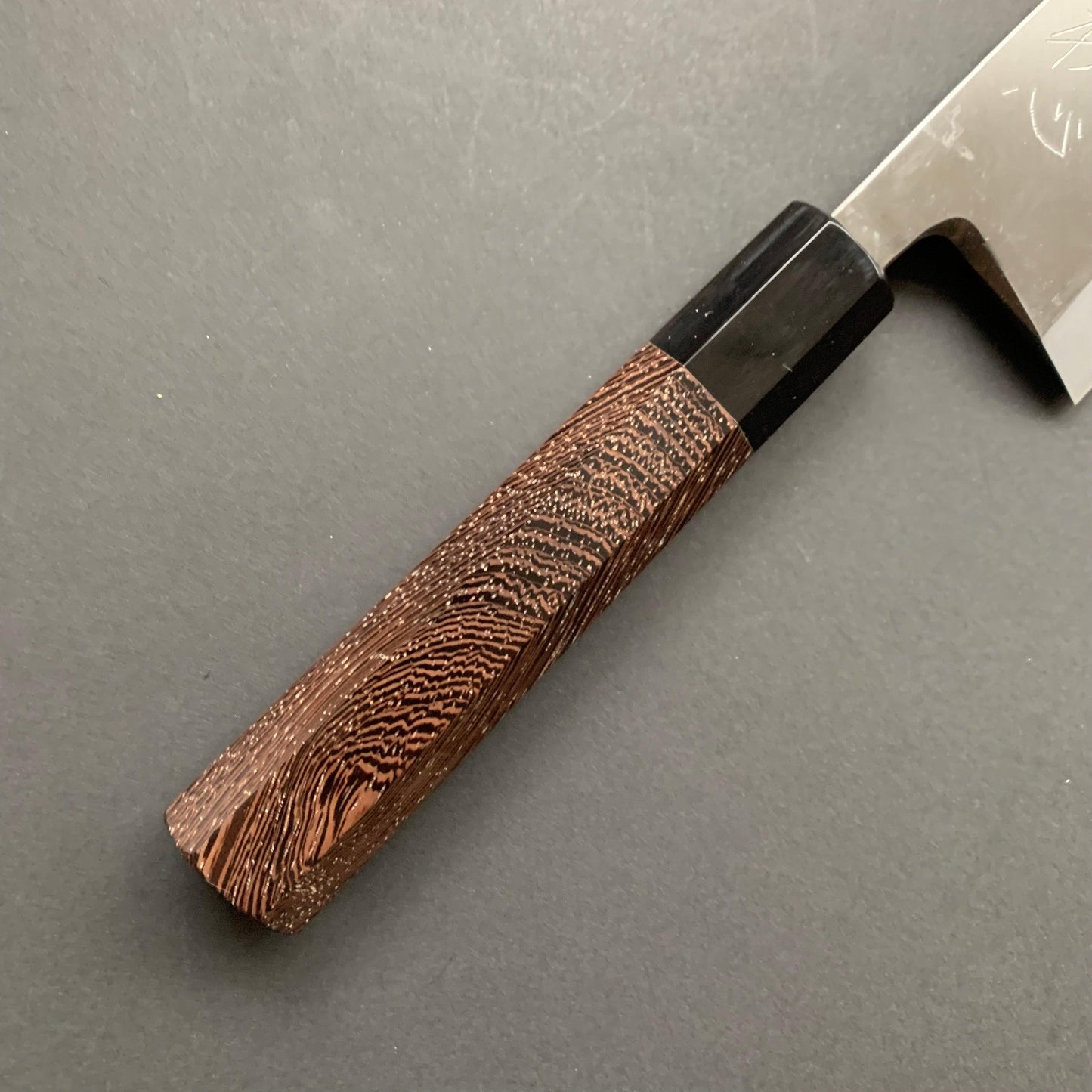 Deba knife, Shirogami 2, polished finish - Hatsukokoro Shirasagi