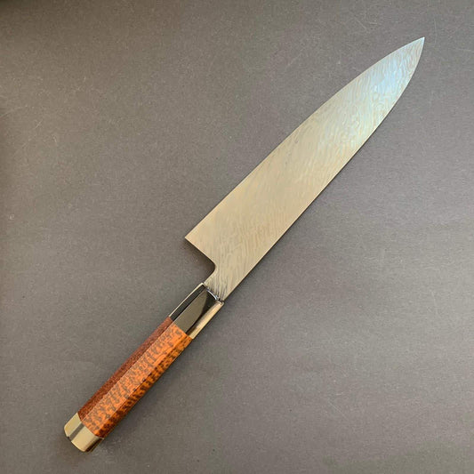 Gyuto knife, Shirogami 2/Aogami 2, damascus finish - Hashimoto Shoichi