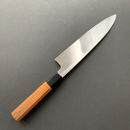 Single bevel Gyuto knife,  shirogami 2, polished finish - Hatsukokoro Shirasagi
