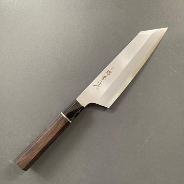 Kengata santoku knife, Aogami 2, iron clad, polished finish - Sakai Takayuki