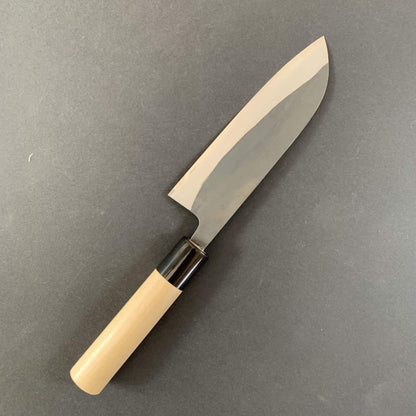 Santoku knife, Aogami 2 steel, kurouchi finish - Gihei