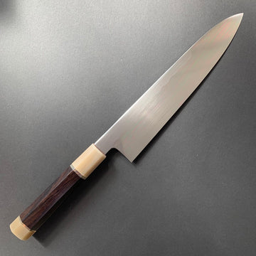 Honyaki gyuto knife, aogami 2 steel, polished finish - Nakagawa Hamono