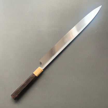 Yanagiba knife, Aogami 2 carbon steel, Polished finish - Yu Kurosaki