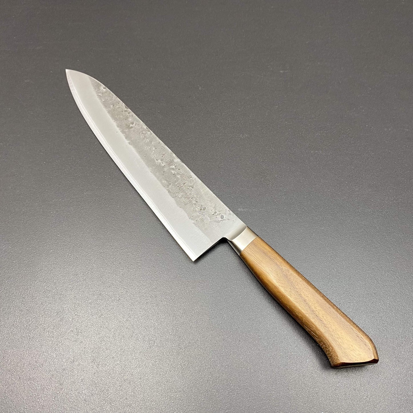 Gyuto knife, Aogami 2 core with stainless steel cladding, nashiji finish - Tadafusa