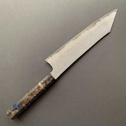 Kiritsuke Gyuto knife, Aogami 2 with wrought iron cladding - Nigara