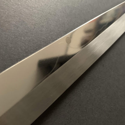 Honyaki Yanagiba knife, Shirogami 2, Mt Fuji hamon - Togashi Kenji