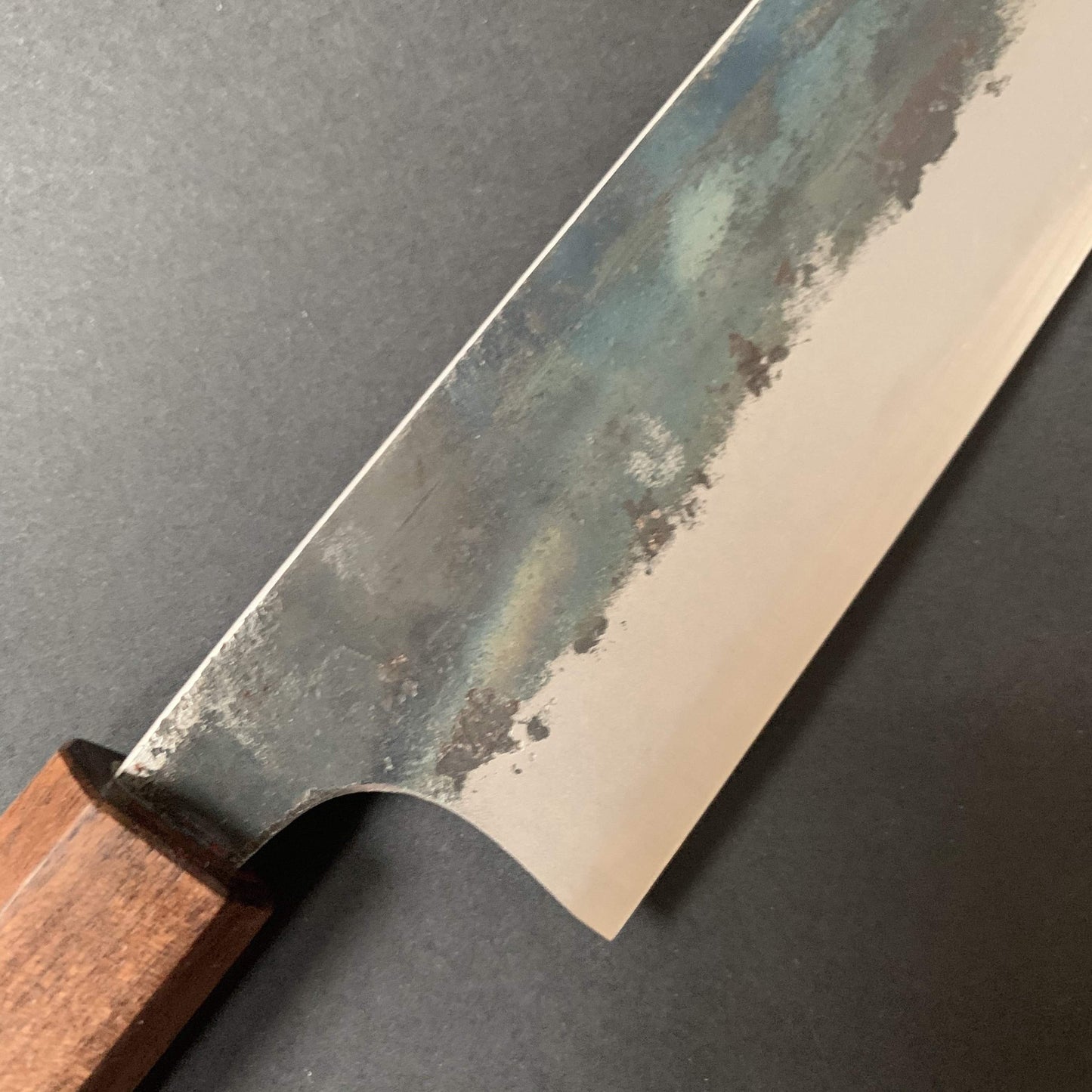 Gyuto knife, Shirogami 1, kurouchi finish - Ittetsu