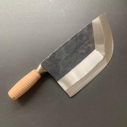 No.4 Butcher's Chopper , carbon steel, kurouchi finish - CCK Cleaver