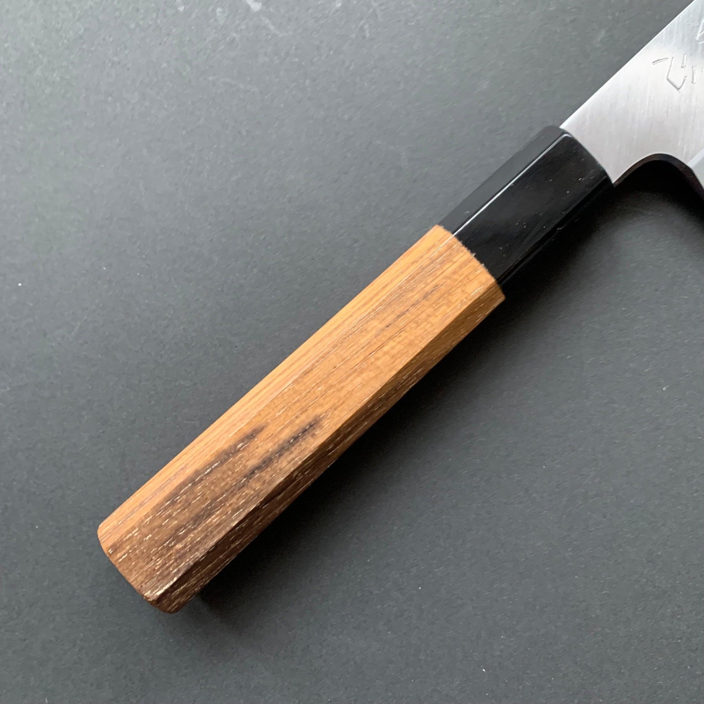 Single bevel Gyuto knife,  shirogami 2, polished finish - Hatsukokoro Shirasagi