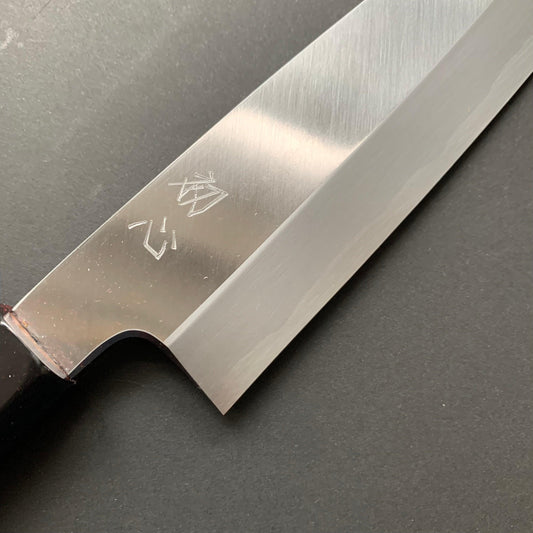 Single bevel Gyuto knife,  shirogami 2, polished finish - Hatsukokoro Shirasagi