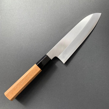 Santoku knife, Ginsan stainless steel, polished finish - Nakagawa Hamono