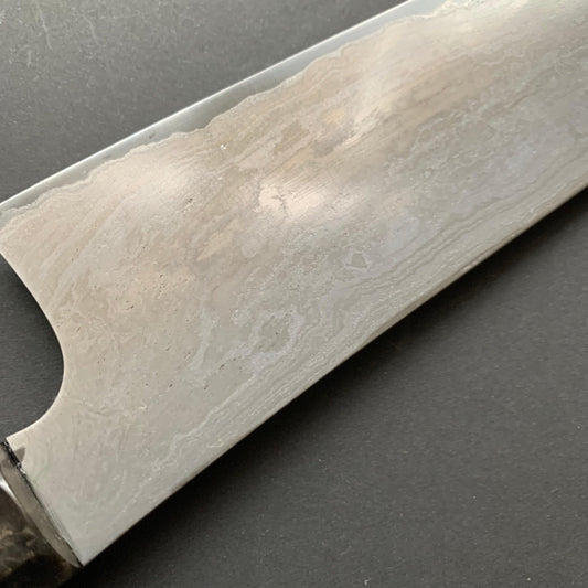 Kiritsuke Gyuto knife, Aogami 2 with wrought iron cladding - Nigara