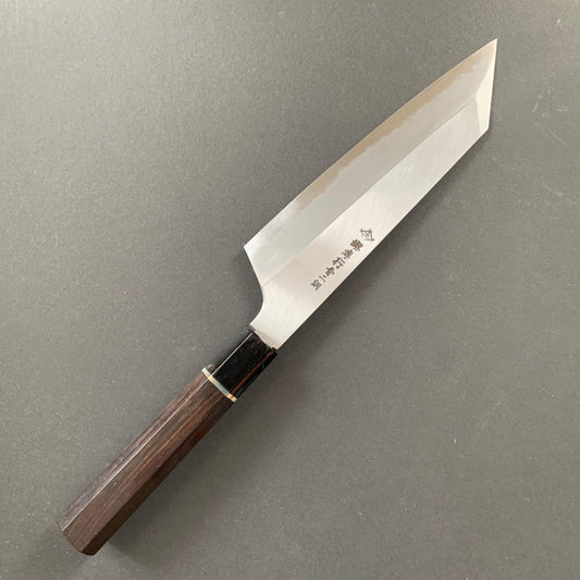 Kengata santoku knife, Aogami 2, iron clad, polished finish - Sakai Takayuki