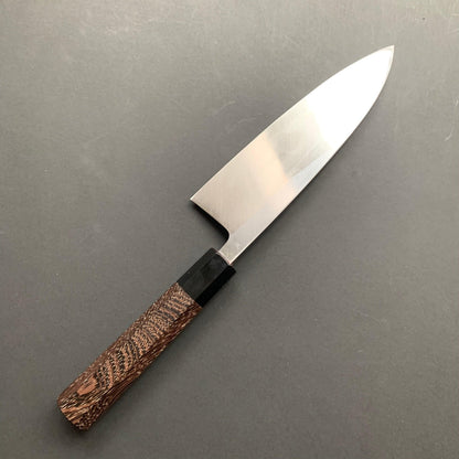 Deba knife, Shirogami 2, polished finish - Hatsukokoro Shirasagi