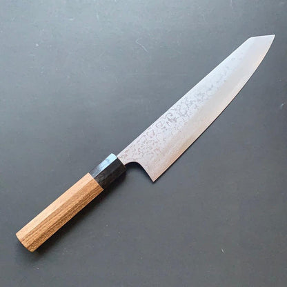 Single Bevel Kiritsuke knife, Aogami 2 carbon steel, Damascus finish - Yoshihiro Yauji
