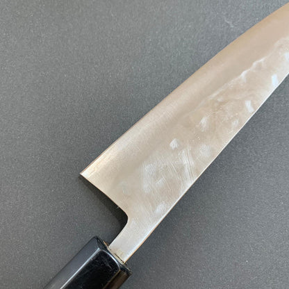 Petty knife, Shirogami 1 with stainless steel cladding, nashiji finish, Maboroshi range, wa handle - Fujiwara