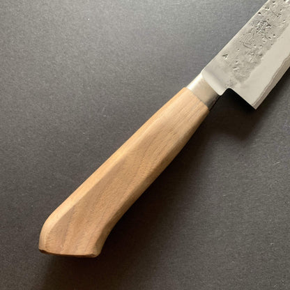 Gyuto knife, Aogami 2 core with stainless steel cladding, nashiji finish - Tadafusa