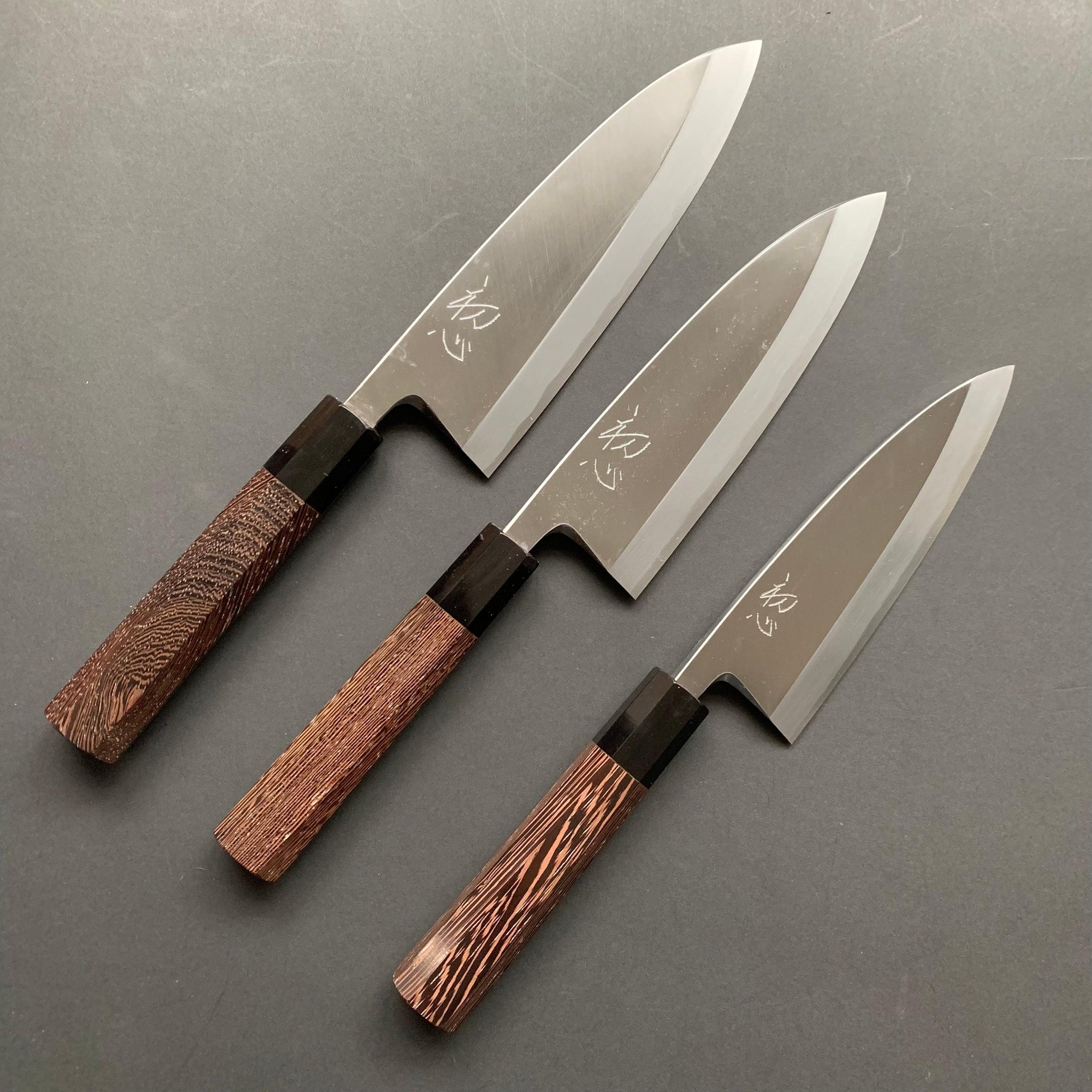 Deba knife, Shirogami 2, polished finish - Hatsukokoro Shirasagi