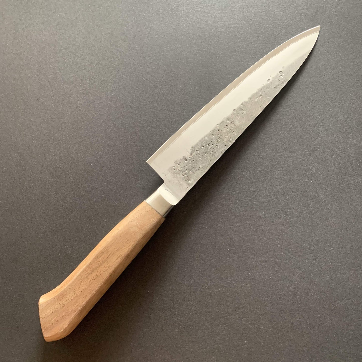 Gyuto knife, Aogami 2 core with stainless steel cladding, nashiji finish - Tadafusa