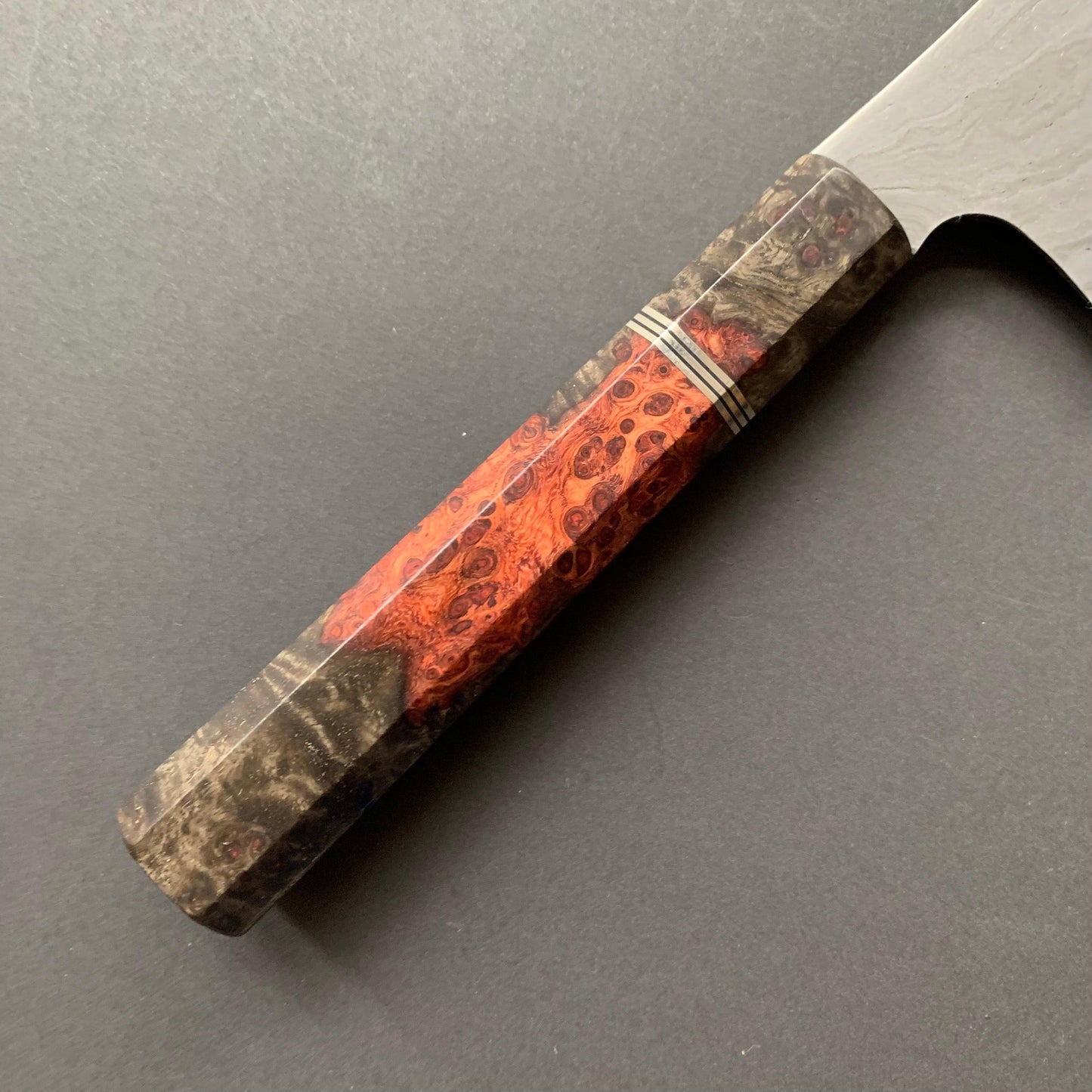 Kiritsuke Gyuto knife, Aogami 2 with wrought iron cladding - Nigara