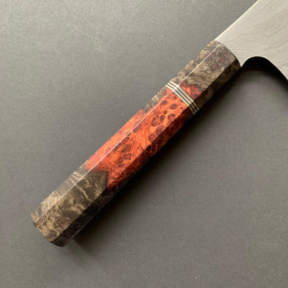 Kiritsuke Gyuto knife, Aogami 2 with wrought iron cladding - Nigara