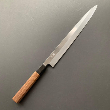 Yanagiba,  shirogami 2, polished finish - Hatsukokoro Shirasagi