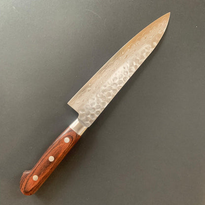 Gyuto knife, VG10, damascus and tsuchime finish - Ohishi